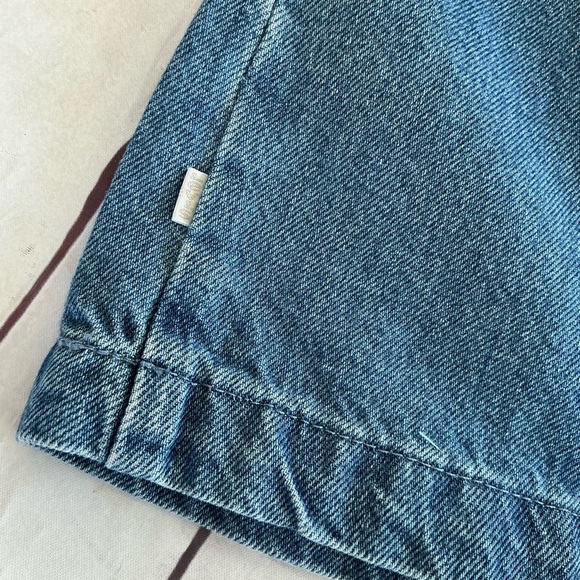 Levi's Blue Denim Puff Sleeves Blouse Size Large NWT - Picture 12 of 12